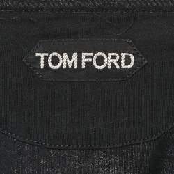 Pre Owned Tom Ford Black Cotton Knit Crew Neck T-Shirt XXL