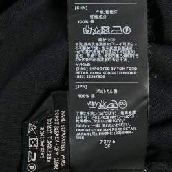 Pre Owned Tom Ford Black Cotton Knit Front Pocket Crew Neck T-Shirt XXL
