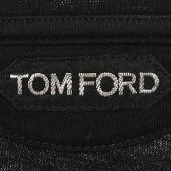 Pre Owned Tom Ford Black Cotton Knit Crew Neck T-Shirt XXL