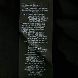 Pre Owned Tom Ford Black Cotton Knit Henley Neck T-Shirt XXXL