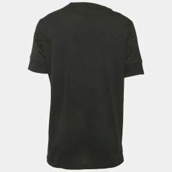 Pre Owned Tom Ford Black Cotton Knit Henley Neck T-Shirt XXXL