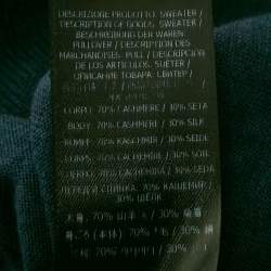 Pre Owned Tom Ford Blue Cashmere Knit Crewneck Pullover M