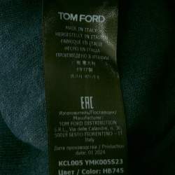 Pre Owned Tom Ford Blue Cashmere Knit Crewneck Pullover M