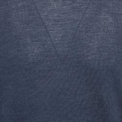 Pre Owned Tom Ford Blue Cashmere Knit Crewneck Pullover M