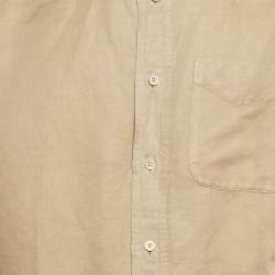 Pre Owned Tom Ford Beige Linen Blend Full sleeve Shirt XXL
