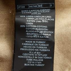 Pre Owned Tom Ford Beige Linen Blend Full sleeve Shirt XXL