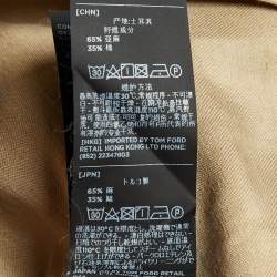 Pre Owned Tom Ford Beige Linen Blend Full sleeve Shirt XXL