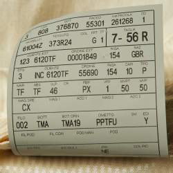 Pre Owned Tom Ford Cream Linen Buckle Detail Regular Trousers XXXL