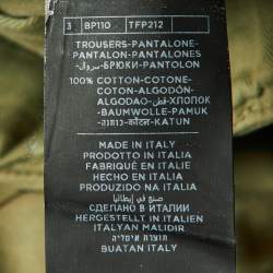 Pre Owned Tom Ford Green Cotton Buckle Trim Cargo Pants XXL