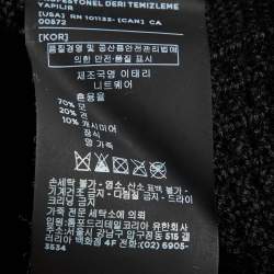 مملوكة مسبقًا جاكيت توم فورد سحاب صوف حرير نسيج أسود مقاس كبير جداً - إكسترالارج