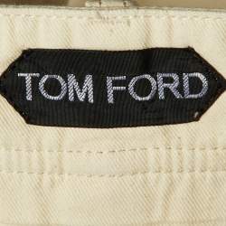 Pre Owned Tom Ford Light Beige Cotton Trousers XXL