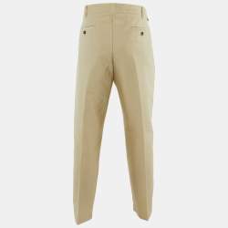 Pre Owned Tom Ford Light Beige Cotton Trousers XXL