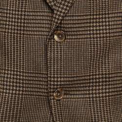 Pre Owned Tom Ford Brown Checked Wool Single Breasted Shelton Blazer XXXL