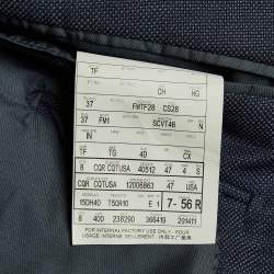 Pre Owned Tom Ford Navy Blue Wool Single Breasted Fit D Blazer XXXL