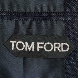 Pre Owned Tom Ford Navy Blue Wool Single Breasted Fit D Blazer XXXL