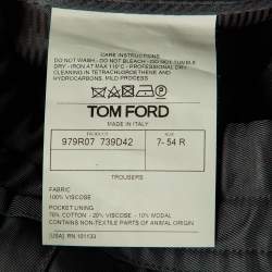 Pre Owned Tom Ford Black Crepe straight Leg Pants XXL