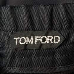 Pre Owned Tom Ford Black Crepe straight Leg Pants XXL