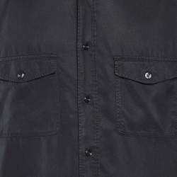 Pre Owned Tom Ford Black Lyocell Button Front Cargo Shirt XXXL