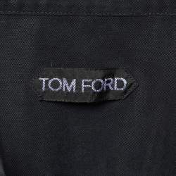 Pre Owned Tom Ford Black Lyocell Button Front Cargo Shirt XXXL
