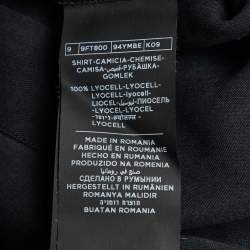 Pre Owned Tom Ford Black Lyocell Button Front Cargo Shirt XXXL