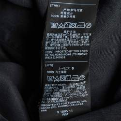 Pre Owned Tom Ford Black Lyocell Button Front Cargo Shirt XXXL