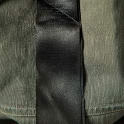 Pre Owned Tom Ford Sage Green Linen and Cotton Button Front Shirt XXL