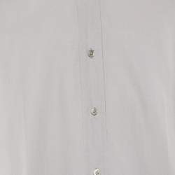 Pre Owned Tom Ford Grey Button Front Long Sleeve Shirt XXXL