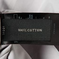 Pre Owned Tom Ford Grey Button Front Long Sleeve Shirt XXXL