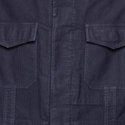 Pre Owned Tom Ford Midnight Blue Cotton Single Breasted Cargo Jacket XXXL