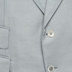 Pre Owned Tom Ford Light Blue Wool Single Breasted Atticus Blazer XXXL