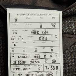 Pre Owned Tom Ford Black Patterned Wool Suede Patch Detail Shelton Blazer 4XL