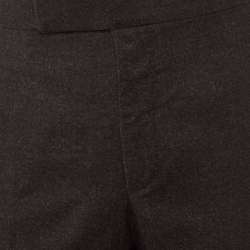 Pre Owned Tom Ford Black Wool Buckle Detail Trousers XXL