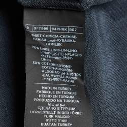 Pre Owned Tom Ford Sage Blue Button Front Full Sleeve Shirt XXL