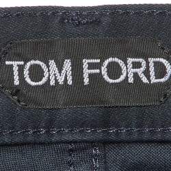 Pre Owned Tom Ford Navy Blue Straight Leg Pants XL 