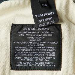 Pre Owned Tom Ford Navy Blue Straight Leg Pants XL 