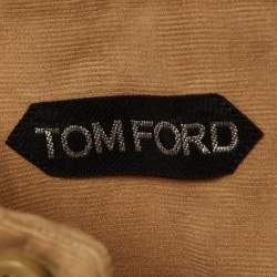 Pre Owned Tom Ford Beige Corduroy Button Front Shirt XXL