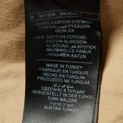 Pre Owned Tom Ford Beige Corduroy Button Front Shirt XXL