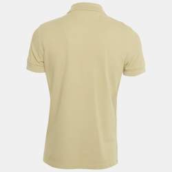 Pre Owned Tom Ford Pear Green Cotton Pique Polo T-Shirt S