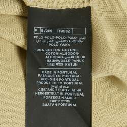 Pre Owned Tom Ford Pear Green Cotton Pique Polo T-Shirt S