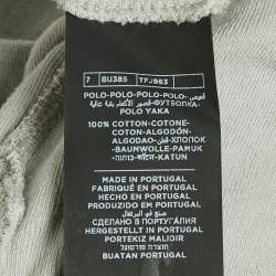 Pre Owned Tom Ford Light Blue Terry Cotton Polo T-Shirt S