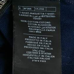 Pre Owned Tom Ford Blue Cotton Pique Polo T-Shirt S