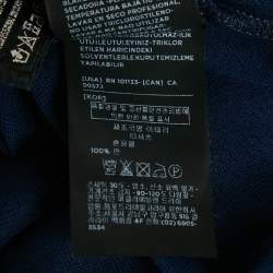 Pre Owned Tom Ford Blue Cotton Pique Polo T-Shirt S