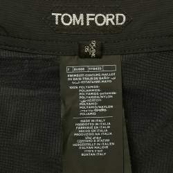 Pre Owned Tom Ford Black Synthetic Swim Shorts M
