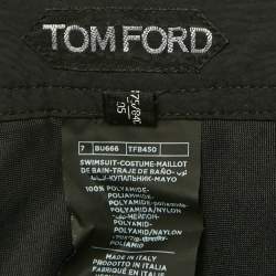 Pre Owned Tom Ford Black Synthetic Swim Shorts M