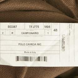 Pre Owned Tom Ford Brown Cotton Pique Polo T-Shirt M 