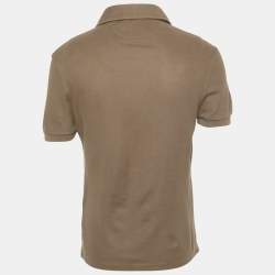 Pre Owned Tom Ford Brown Cotton Pique Polo T-Shirt M 
