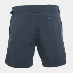 Pre Owned Tom Ford Navy Blue Nylon Shorts L