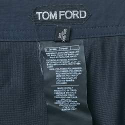 Pre Owned Tom Ford Navy Blue Nylon Shorts L