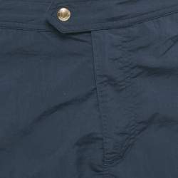 Pre Owned Tom Ford Navy Blue Nylon Shorts L