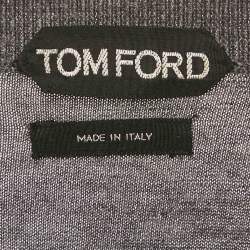 مملوكة مسبقًا Tom Ford Grey Wool Knit Crewneck Sweater L